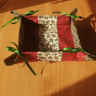 Christmas fabric basket 