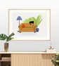 Chesterfield Sofa Art Print  - Image 2