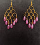 handcrafted chandelier earrings.