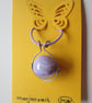 White or Purple Bead Necklace. Copper or Stainless Steel wrapped - Image 5