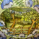 Hand painted 3D greetings card