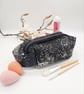 Boxed makeup bag in black and silver with handle.  - Image 10