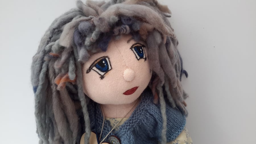 Melody, Large Collectable Doll, Quality Handmade Poseable Doll by Bearlescent