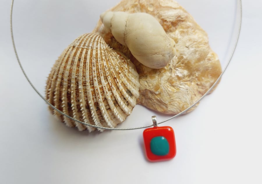 Fused Glass Pendant 