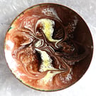 enamelled bowl - coffee'n'cream