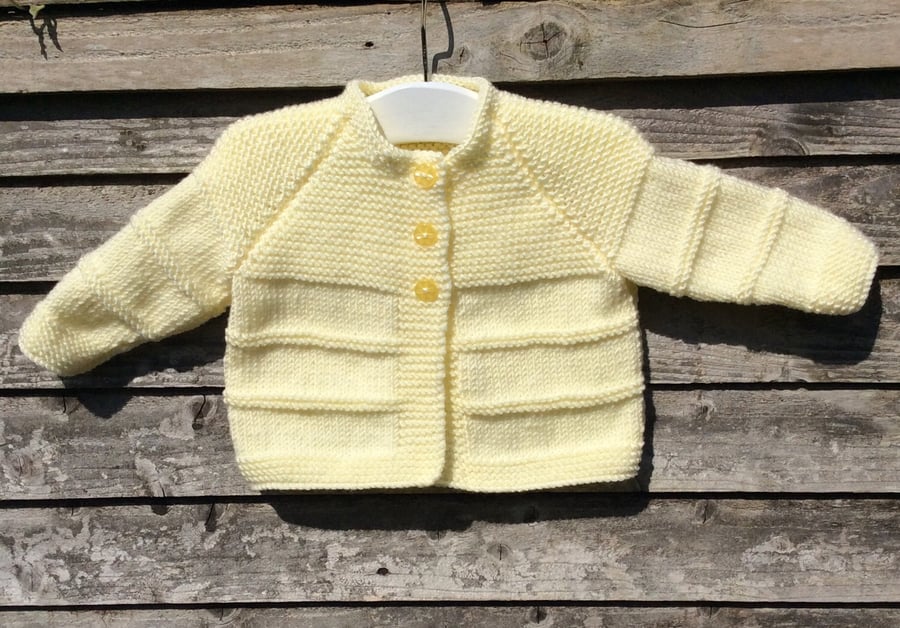 Lemon baby cardigan 