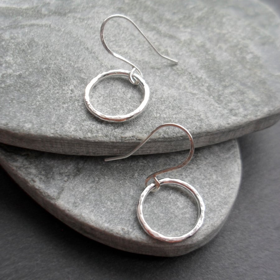 Sterling Silver Hoop Earrings Drop Earrings