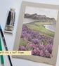 Isle of Harris View with Purple Heather, Scottish landscape, original art - Image 3