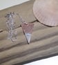 Copper Triangular Pendant Necklace with Sterling Silver - UK Free Post - Image 2