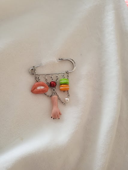 Handmade Polymer Clay Charm Brooch - Sweetness & Surreality