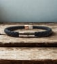 40th Birthday Gift - Personalised Leather Bracelet - Dad Brother Son Husband - Image 5