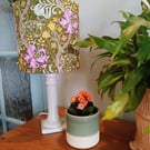 William Morris Golden Lily Classic Cylindrical Drum Lampshade.