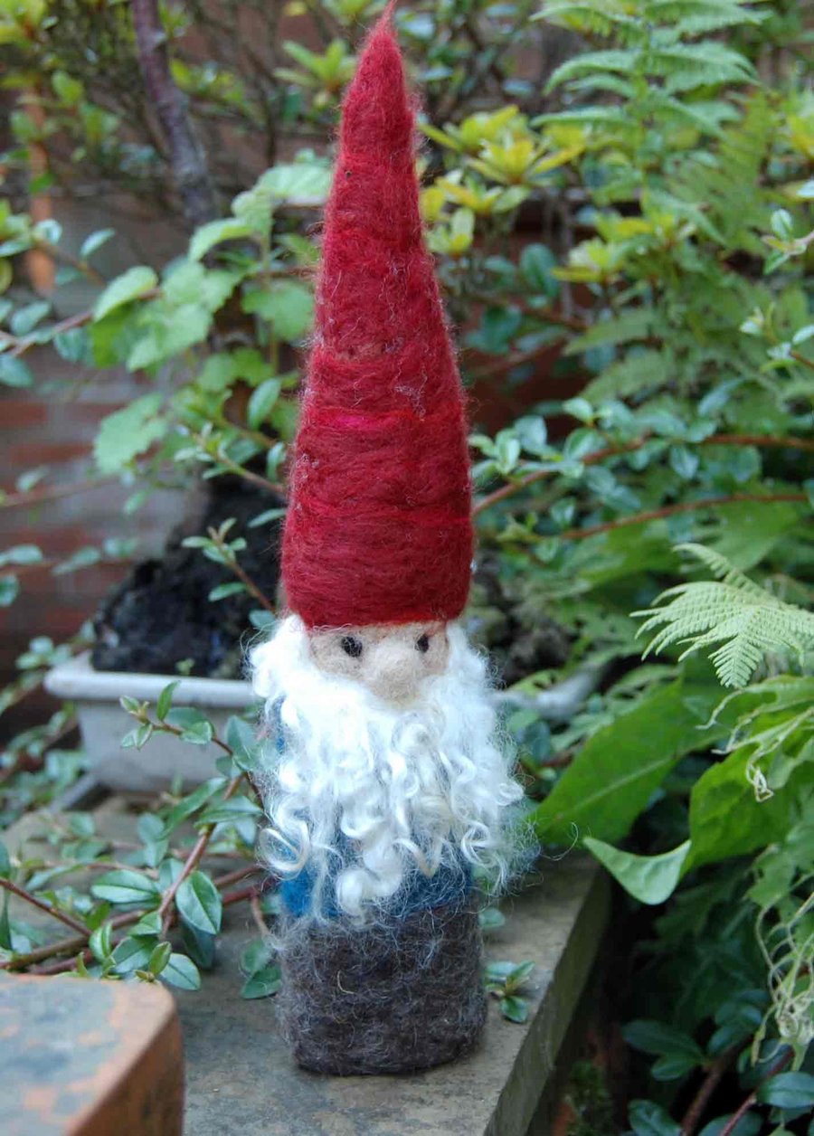 Needle Felted Gnome Ornament