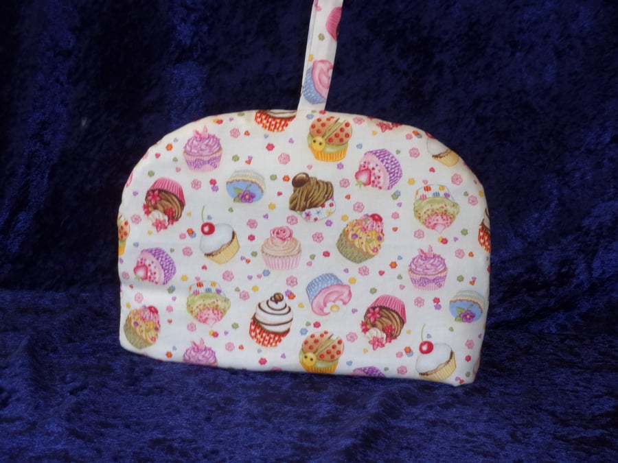 Tea Cosy with a Design of Cupcakes