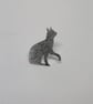 Cat brooch or tie pin