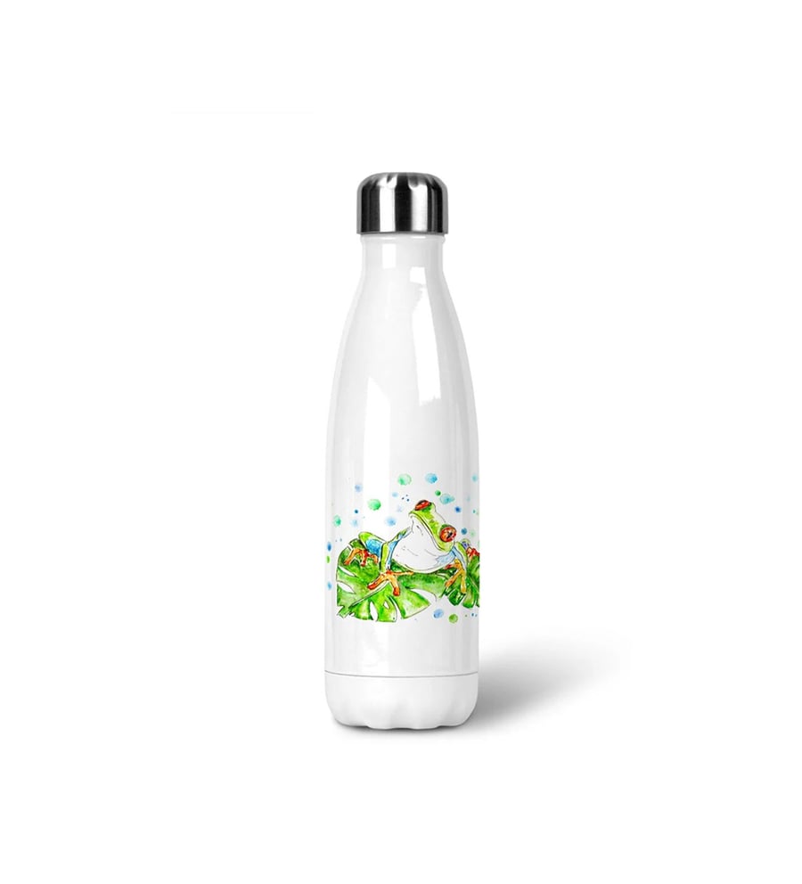 Thermal Water bottle with Ferdinand the Tropical Red Eyed Tree Frog