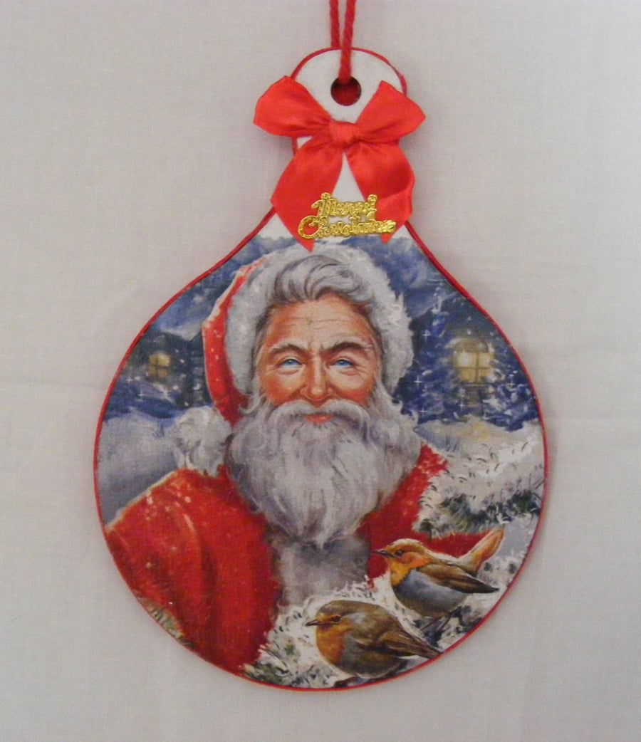 Handmade Santa Wall hanging.