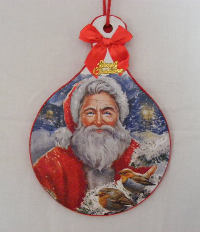 Handmade Santa Wall hanging.