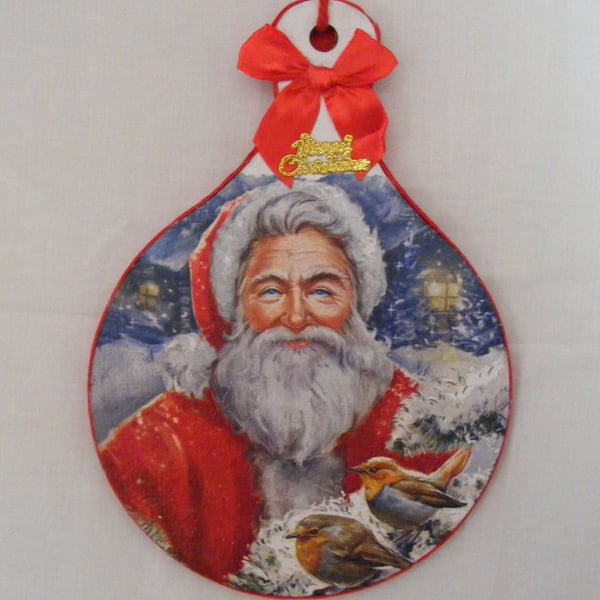 Handmade Santa Wall hanging.
