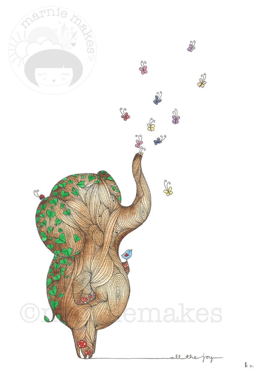 All The Joy- A5 Giclee Print