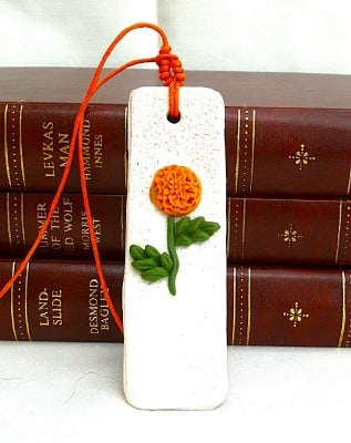 Handcrafted Chrysanthemum Bookmark