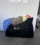 Oversized Black Beach Tote with Leopard Accessory Bag – LDV Summer Set   - Image 2