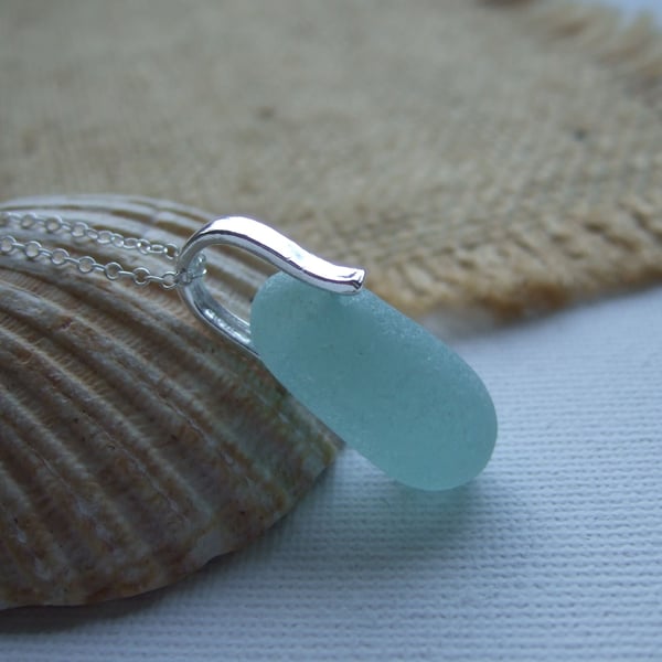 Sea glass stopper stem necklace, beach glass stopper, bottle stopper necklace