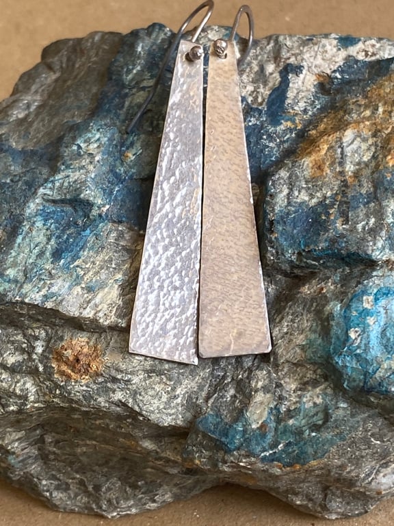 Sterling Silver drop earrings, two designs