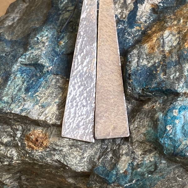 Sterling Silver drop earrings, various finishes 