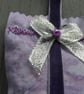 Hand Embroidered Silver Lavender Bag - Image 4
