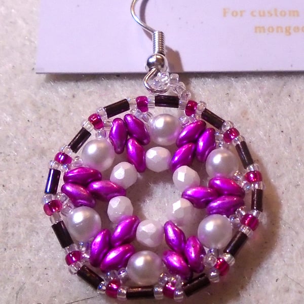 1920s-style bead earrings (customisable)