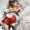 Fruit and veg supermarket bags. Set of four