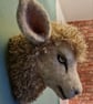 Lifesize  needle felted  and hand stitched faux sheep head  - Image 5