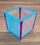 Medium container for office items - pink, yellow, green, blue mix - Image 2