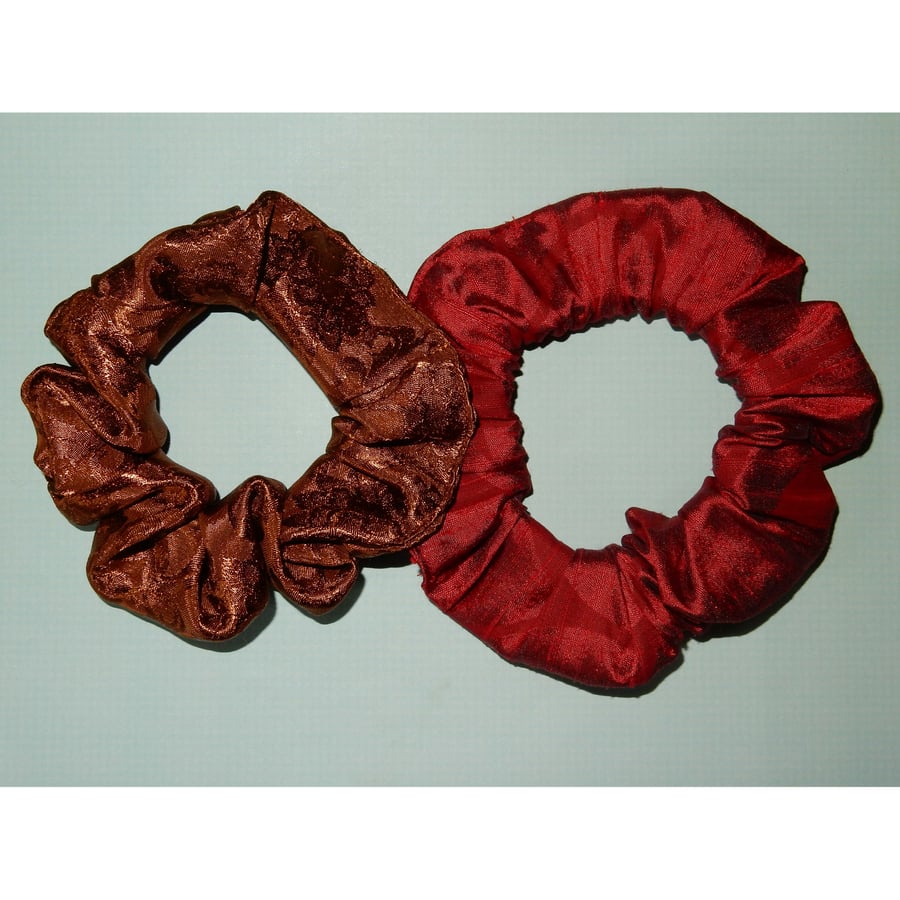 Christmas scrunchies silky