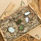 Three Tiny Stained Glass Hanging Wreaths (Your Choice), Box Set, Letterbox Gift