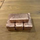 Handmade 500g - 600g Copper Ingot - Bar 99.9 Pure