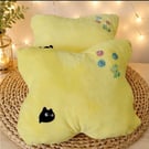 Handmade Two Tone Butterfly Children's Cushions (Set of 2) Yellow & Red