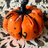 Fragranced Orange Black and White Cat Pumpkin