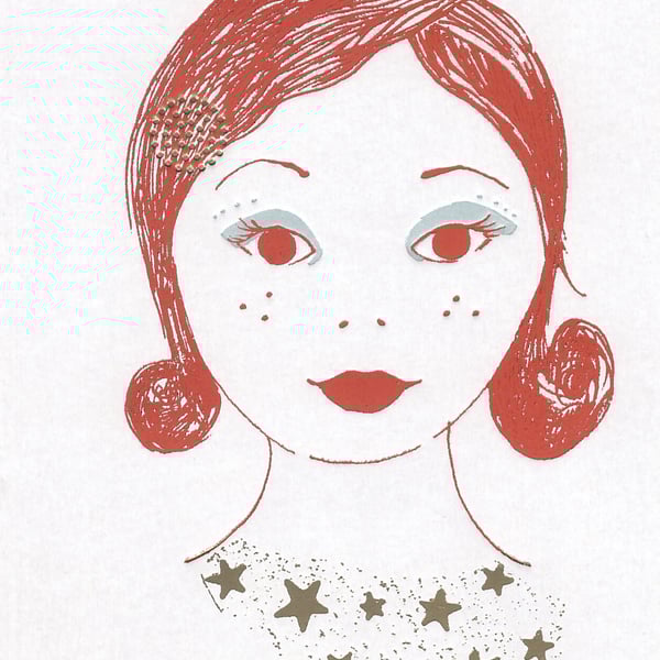 Party Girl Greetings Card