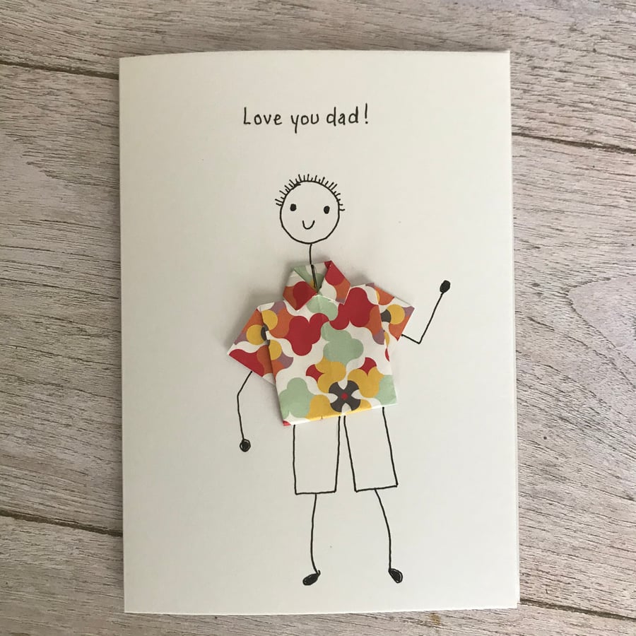 Love you dad card