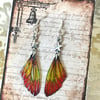 Autumn Star Sparkling Fairy Wings Sterling Silver Earrings