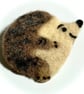 Hedgehog - Needlefelted Brooch