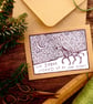 Zebra Stars Card - READY TO SHIP