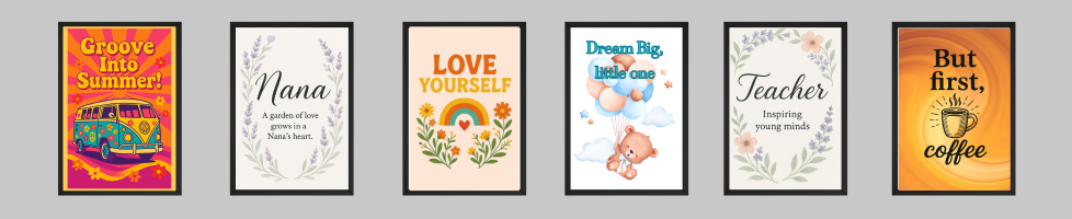 Witty wall prints
