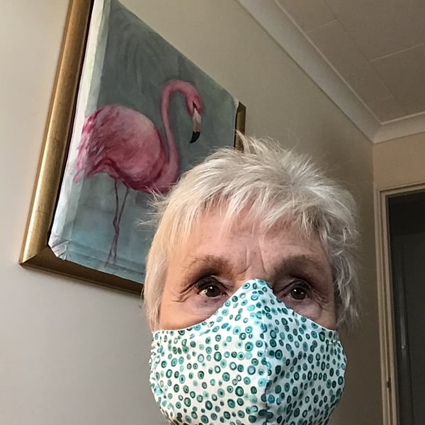 HAND MADE FACE MASK. FREE UK POSTAGE