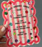 Bespoke Bedazzled Menu Cards - Personalised Party, Wedding & Hen Menus Handmade