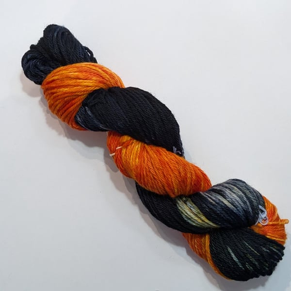 Halloween Hand Dyed Arran Merino Yarn 100g