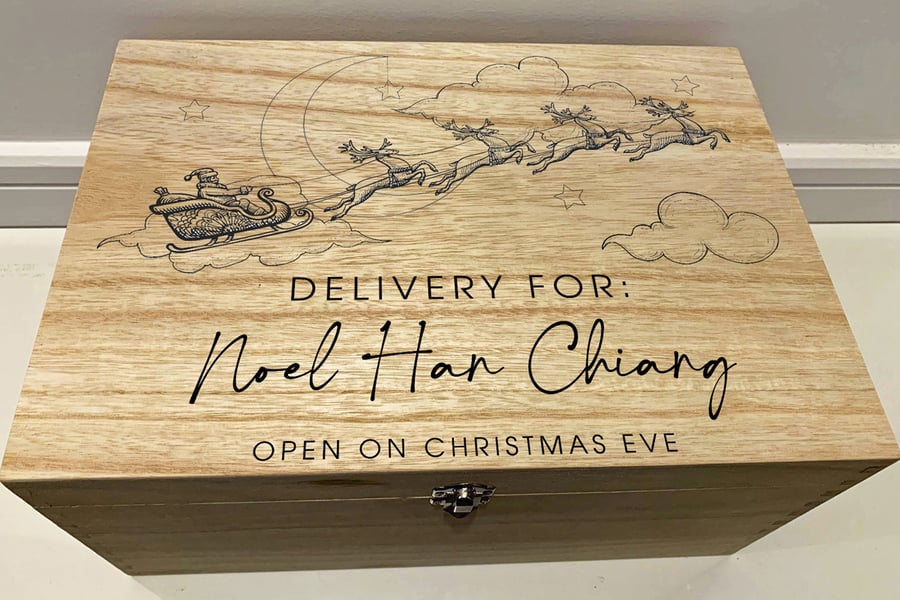 Large Personalised Christmas Eve Box