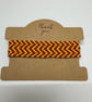 Red and yellow double chevron bracelet 